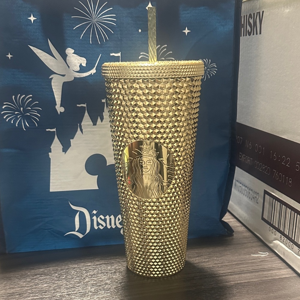 2022 Holiday Release Gold Studded Starbucks Tumbler